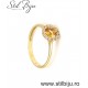 Inel logodna din aur galben 14k