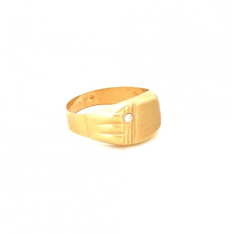 Inel barbatesc din aur galben 14k