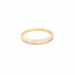 Inel din aur galben 14k cu diamant