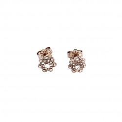 Cercei dama,din aur alb 14k