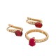 Set din aur galben 14k