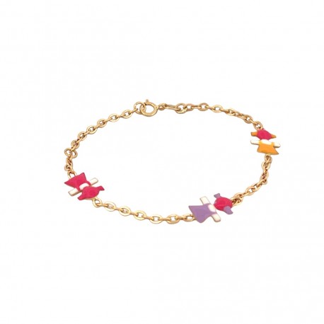 Bratara copii,din aur galben 14k