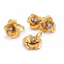 Set din aur galben 14k SBST2001