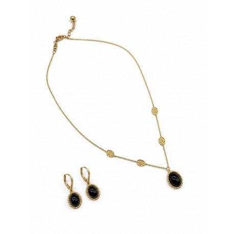 Set din aur galben 14k SBST1003